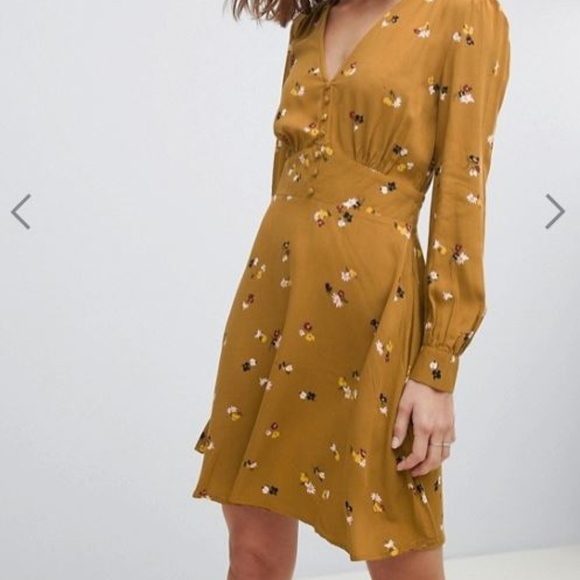 warehouse bronze sequin dress